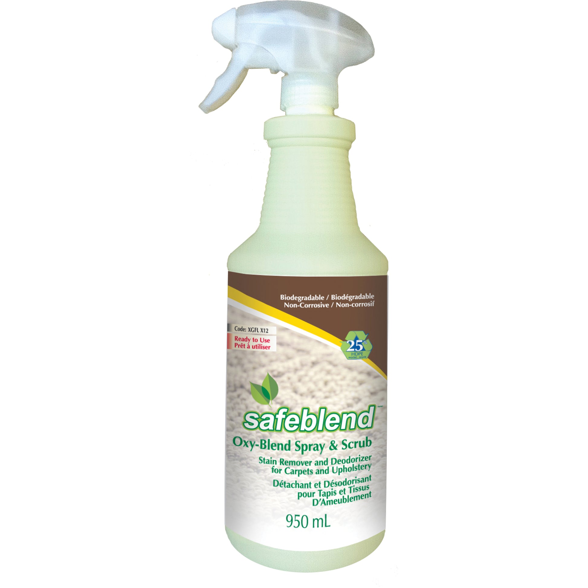 Stain Remover & Deodorizer for Carpets and Upholstery, 950 ml, Trigger Bottle