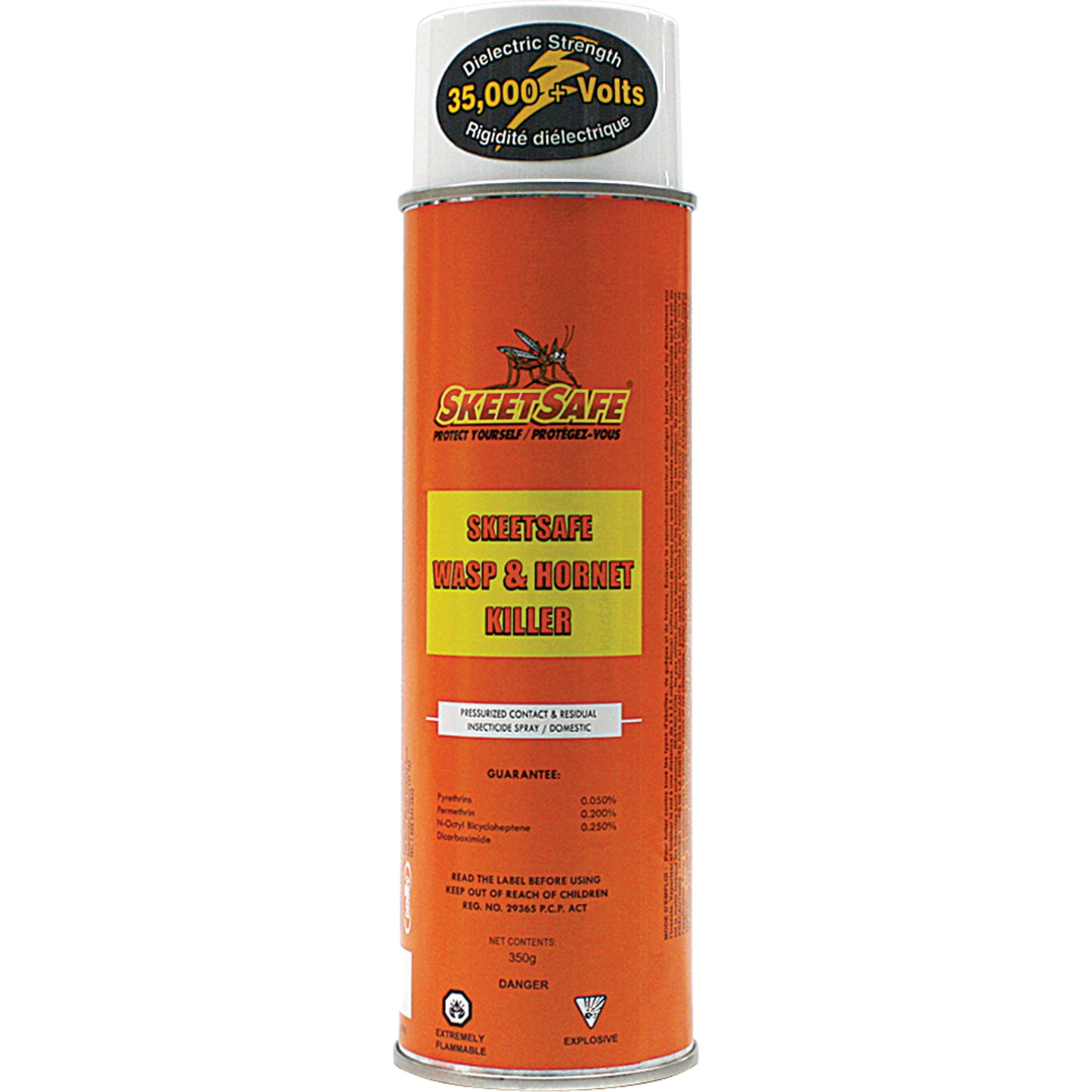 Skeetsafe® Wasp & Hornet Spray, 350 g, Aerosol Can, Solvent Base