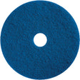Floor Maintenance Pads, 15", Cleaning/Scrubbing, Blue