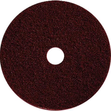 Floor Maintenance Pads, 17", Stripping, Brown
