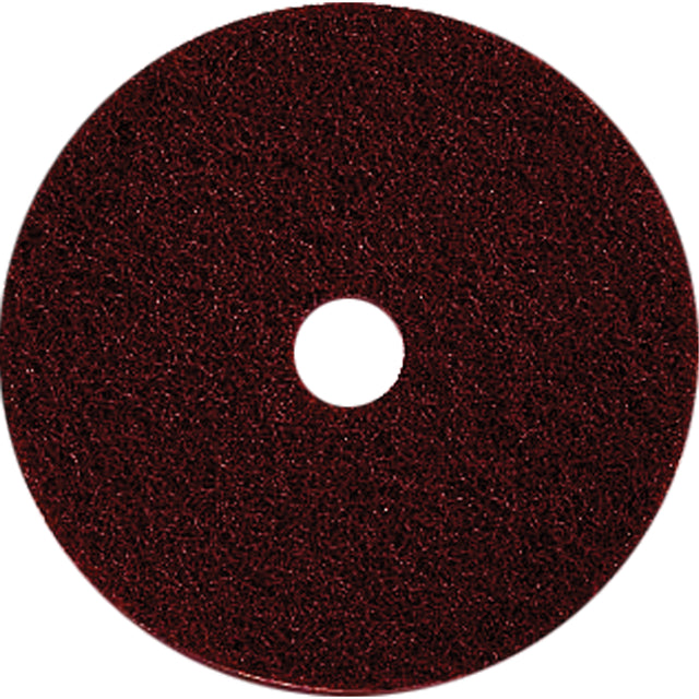 Floor Maintenance Pads, 17", Stripping, Brown