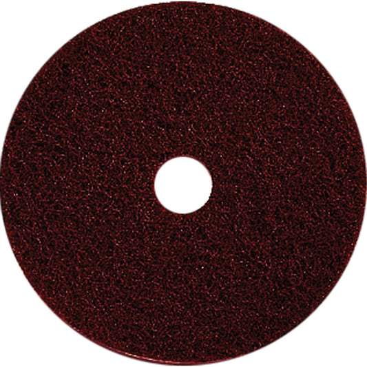 Floor Maintenance Pads, 19", Stripping, Brown
