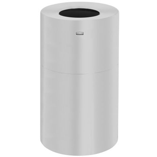 Atrium®Open-Top Waste Receptacle, Metal, 21 US gal.
