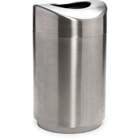 Eclipse Round Open-Top Waste Receptacle, Stainless Steel, 30 US gal.