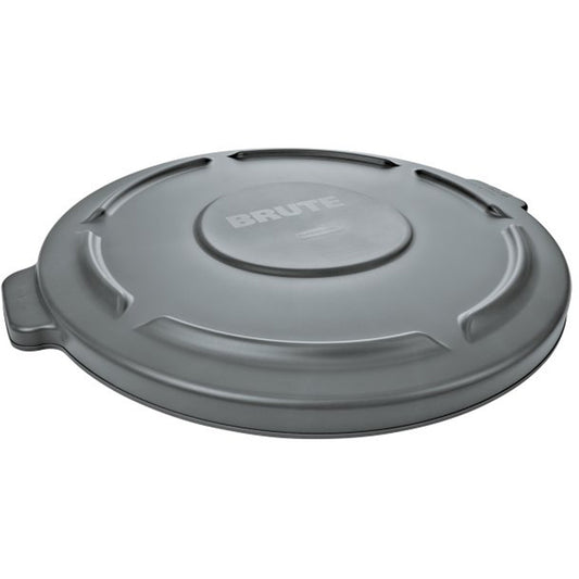 Brute® Round Trash Can Top, Flat Lid, Plastic, Fits Container Size: 26-3/4" Dia.