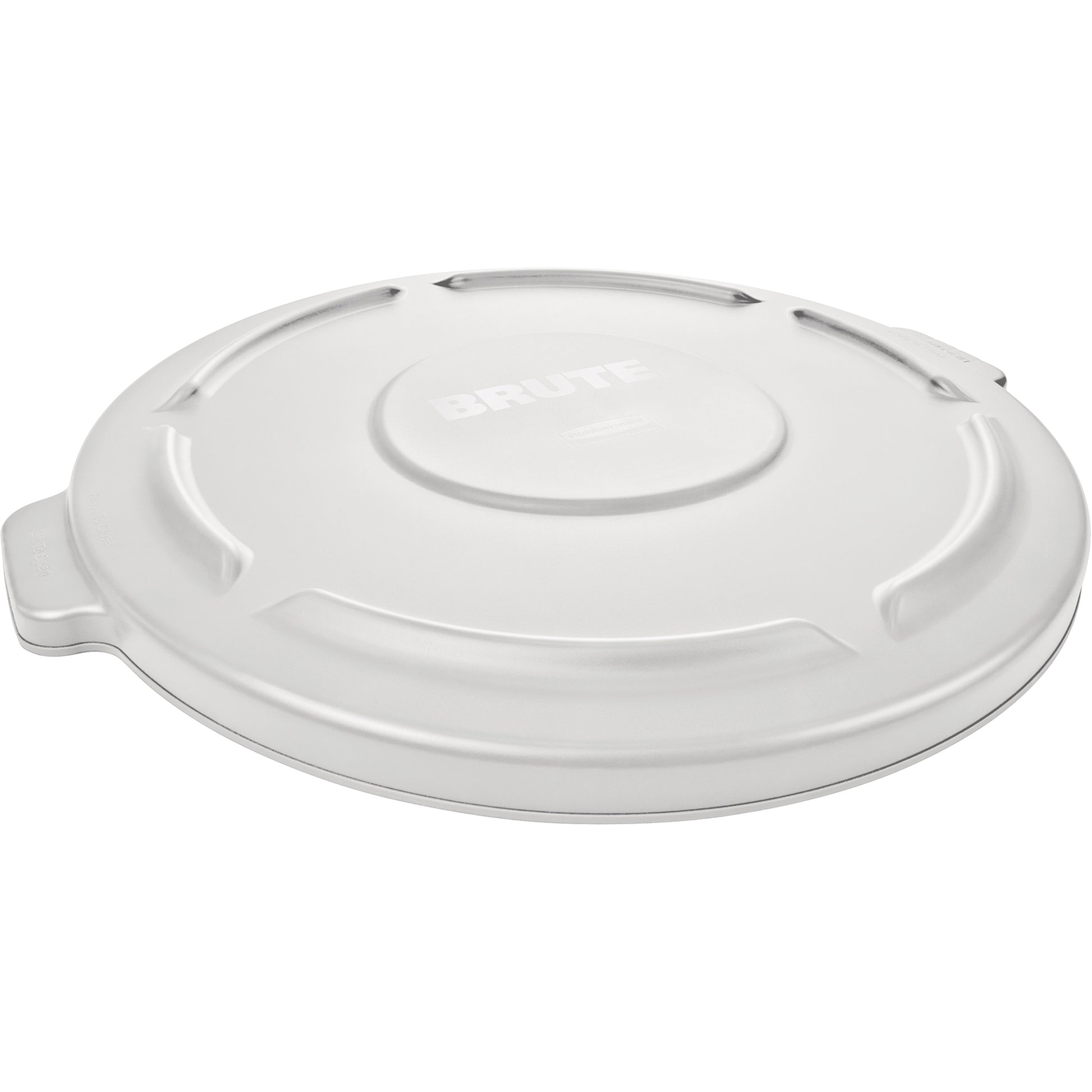 Brute® Round Trash Can Top, Flat Lid, Plastic, Fits Container Size: 26-1/2" Dia.