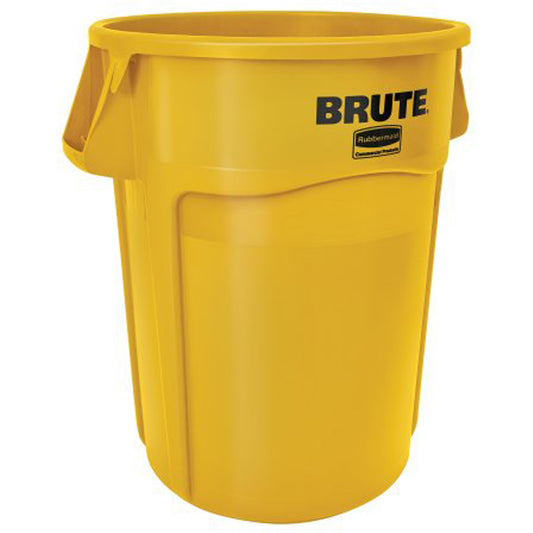 Vented Brute® Waste Container, Plastic, 55 US gal.