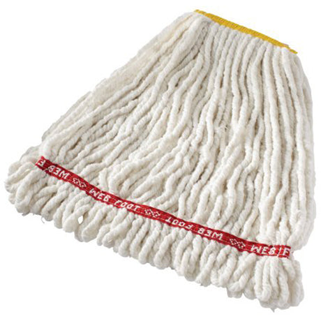 Web Foot® Shrinkless Wet Mop, Antimicrobial, Cotton/Yarn, 16 oz., Loop Style