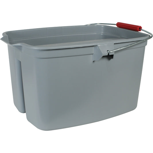 Double Utility Pail, 5 US Gal. (20 qt.) Capacity, Grey