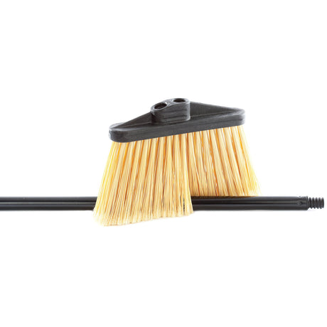 Large Dual Angle Yellow Broom with Pet Flagged Handle