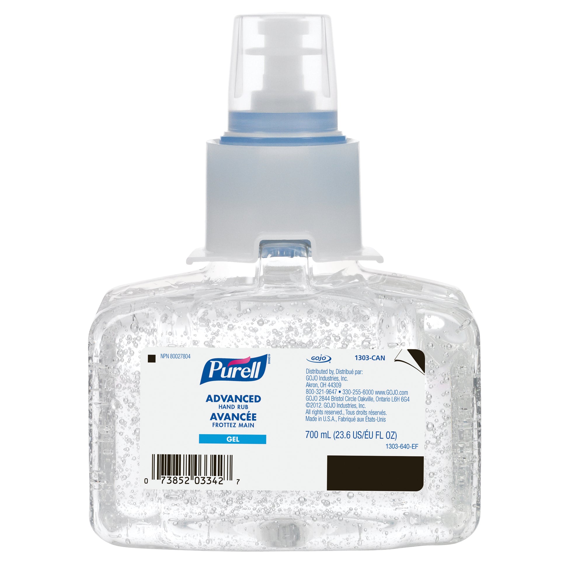 LTX-7™ Advanced Hand Sanitizer, 700 ml, Cartridge Refill, 70% Alcohol