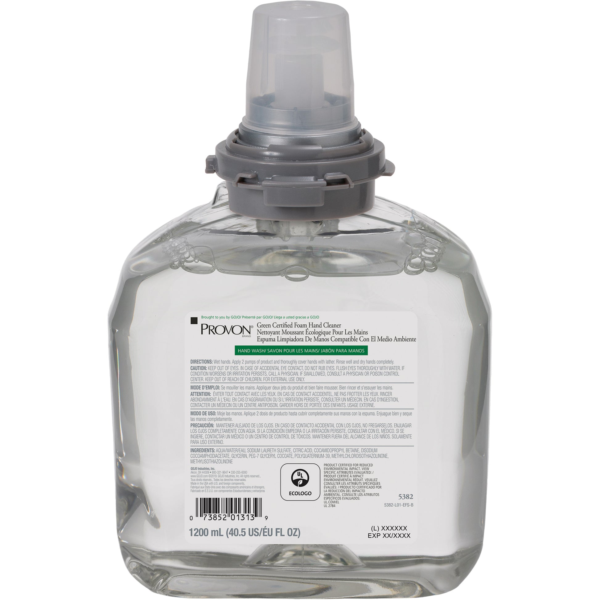 Green Certified Hand Soap for PROVON® TFX™ Dispenser, Foam, 1200 ml, Scented