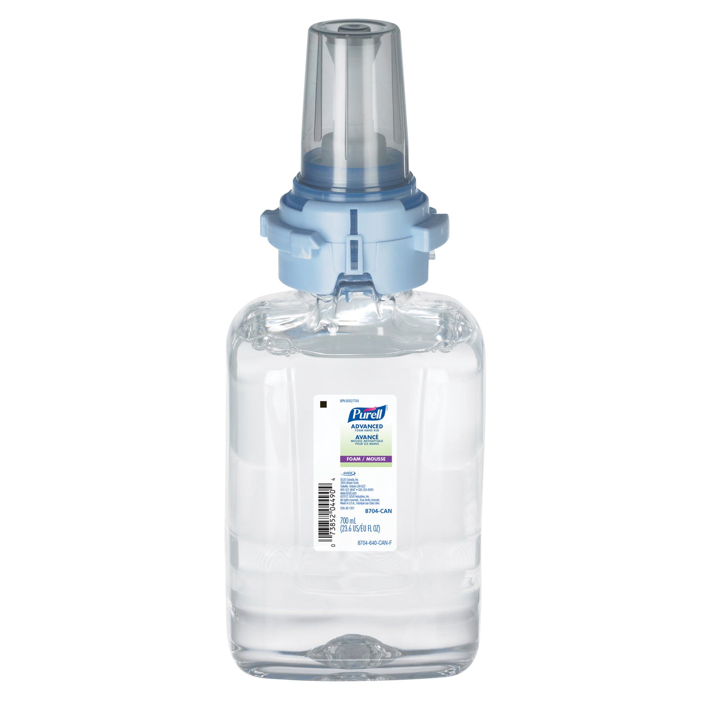 ADX-7™ Advanced Foam Hand Sanitizer, 700 ml, Cartridge Refill, 70% Alcohol