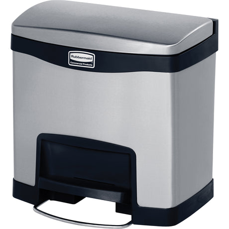 Slim Jim® Waste Container, Stainless Steel, 4 US gal. Capacity