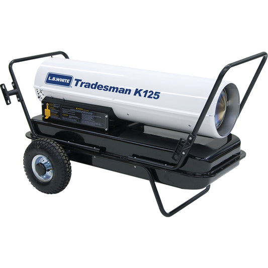 Tradesman® Forced Air Heater, Fan, Kerosene, 125,000 BTU/H