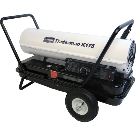 Tradesman® Forced Air Heater, Fan, Kerosene, 175,000 BTU/H