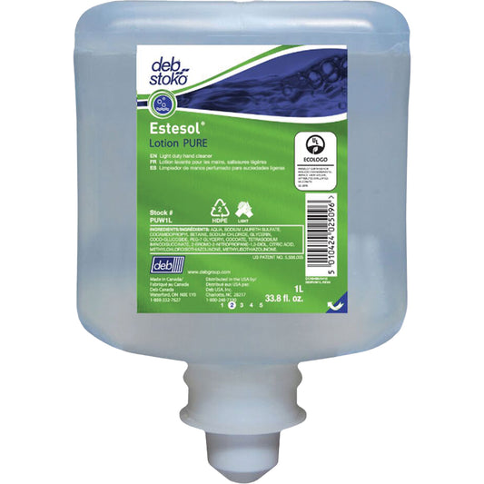 Estesol® Pure Light-Duty Hand Cleaner, Cream, 1 L, Refill, Fresh Scent