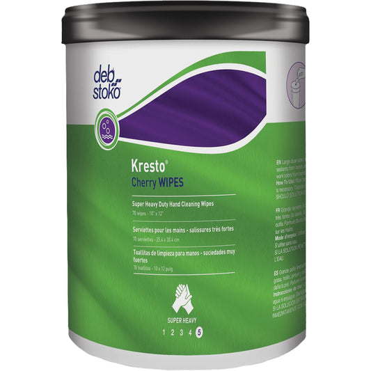 Kresto® Cherry Wipes, 70 Wipes, 10" x 12"