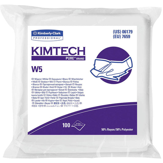 Kimtech™ Pure W5 Wipers, Specialty, 9" L x 9" W