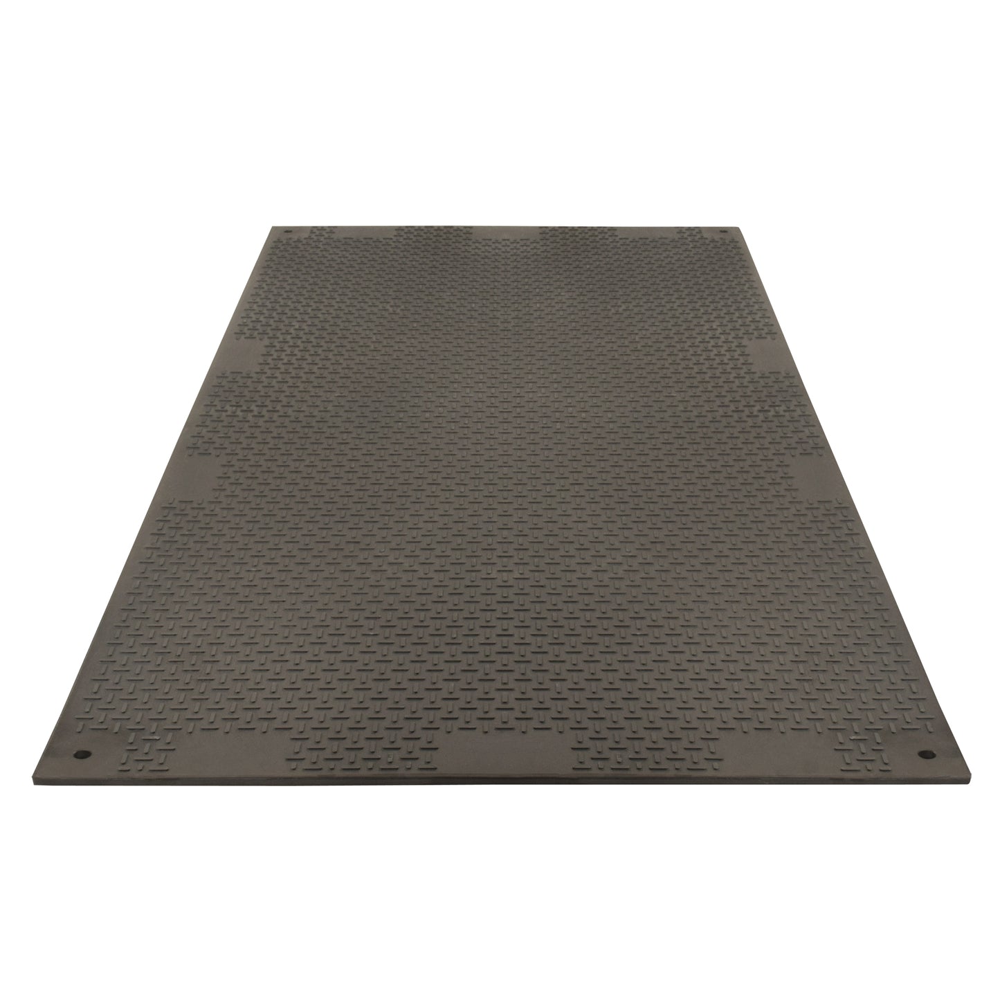 Versamat Medium-Duty Ground Protection, 4' x 8', Fiberglass/Polypropylene, Textured, Black