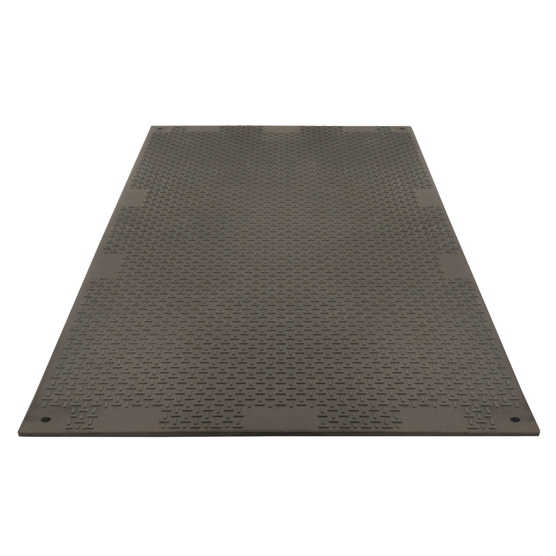 Versamat Medium-Duty Ground Protection, 4' x 8', Fiberglass/Polypropylene, Textured, Black