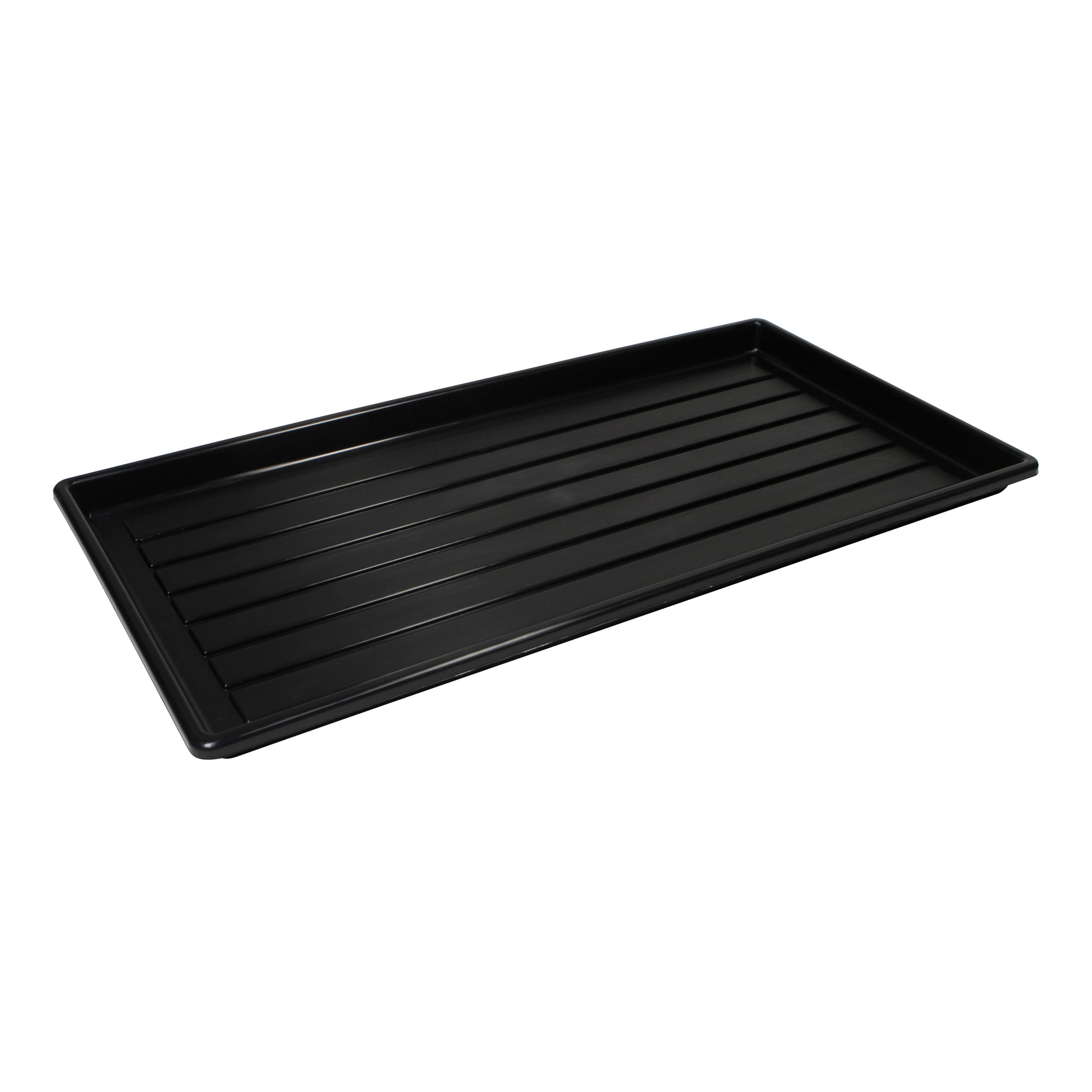 Storex Wet Shoe/Boot Tray, Plastic, Black, 27" L x 14" W