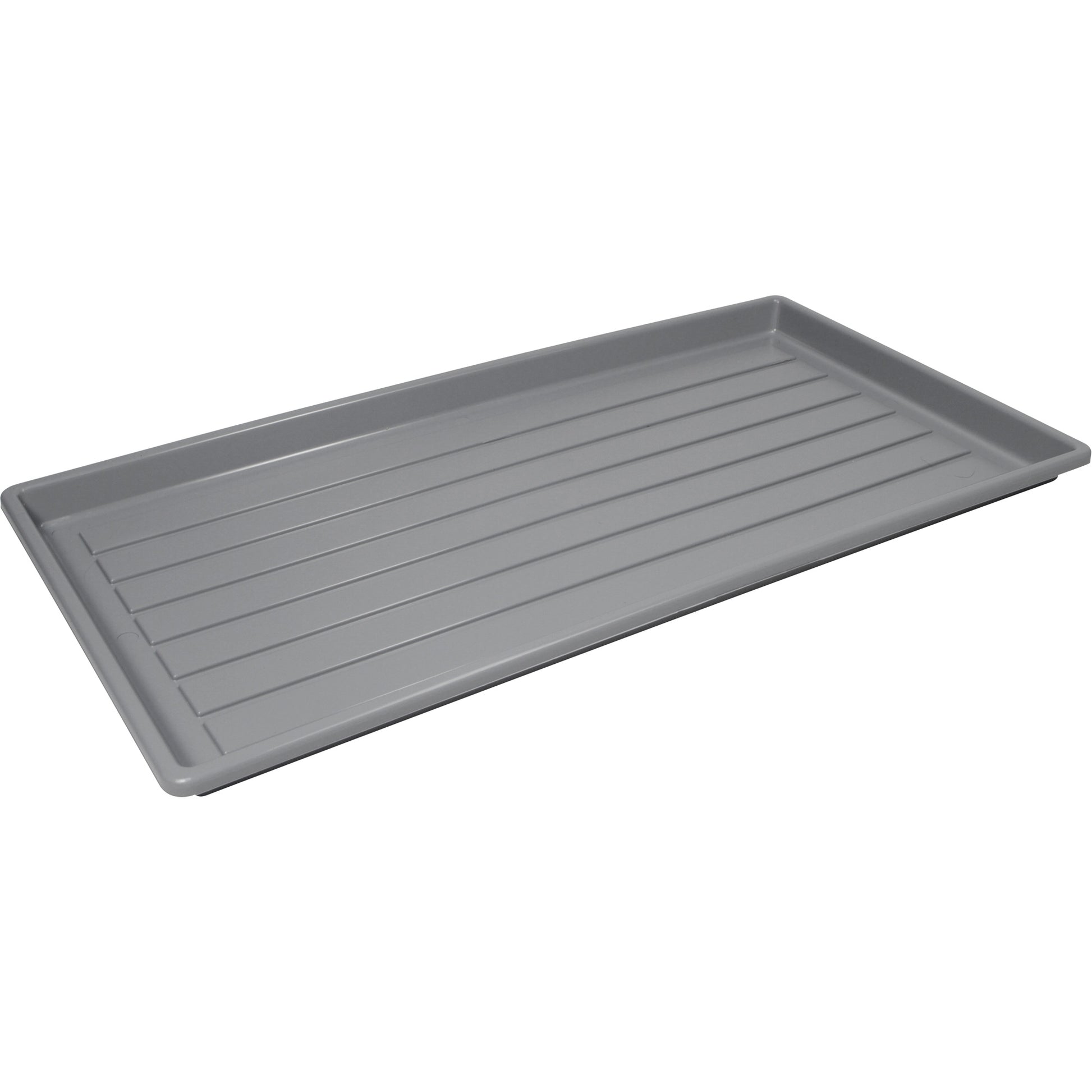 Storex Wet Shoe/Boot Tray, Plastic, Grey, 27" L x 14" W