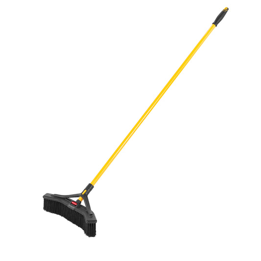 Maximizer Push-to-Center Broom, 18", Medium, PVC Bristles