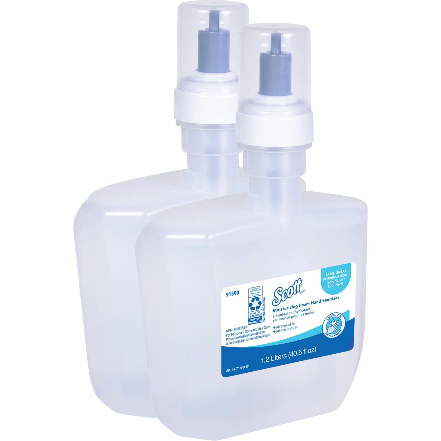 Scott® Pro™ Moisturizing Foam Hand Sanitizer, 1200 ml, Cartridge Refill, 62% Alcohol