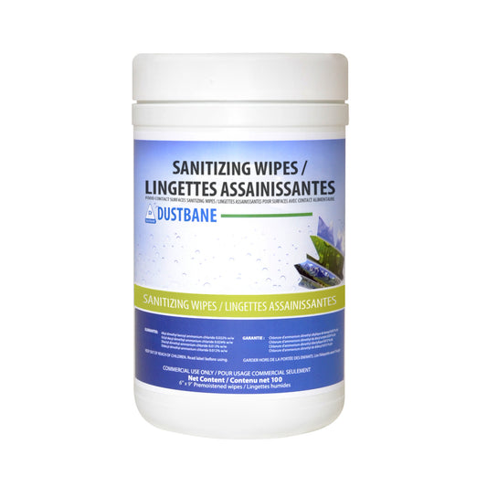 Food Contact Surface Sanitizing Wipes, 6" x 10", 100 Count