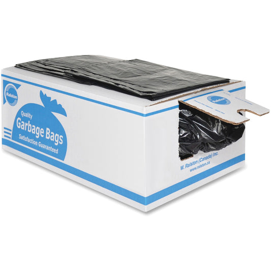 Industrial Garbage Bags, Strong, 36" W x 26" L, 0.85 mils, Black