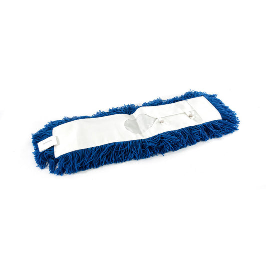 Blue 5" x 24" Dust Mop StaticSnap Close-Cut End