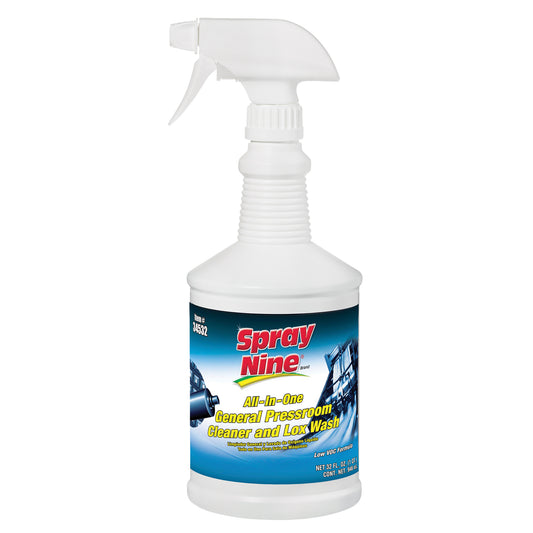 Spray Nine® General Pressroom Cleaner, 946 ml, Trigger Bottle