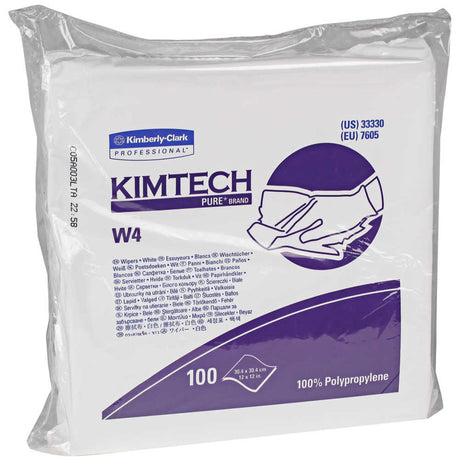 Kimtech™ Pure W4 Dry Wipers, Specialty, 12" L x 12" W