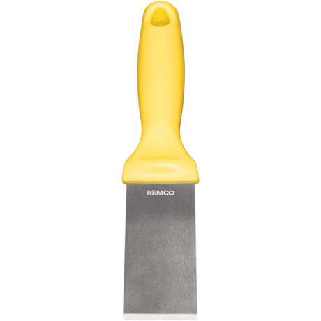 Stainless Steel Scraper, Yellow, 1-1/2" W x 9" L