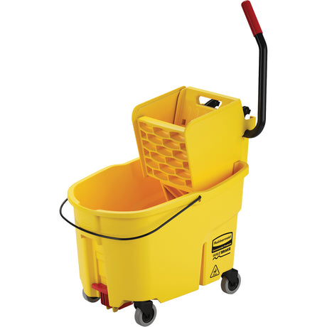 WaveBrake® Mop Bucket & Wringer Combo Pack, Side Press, 11 US Gal. (44 Quart), Yellow