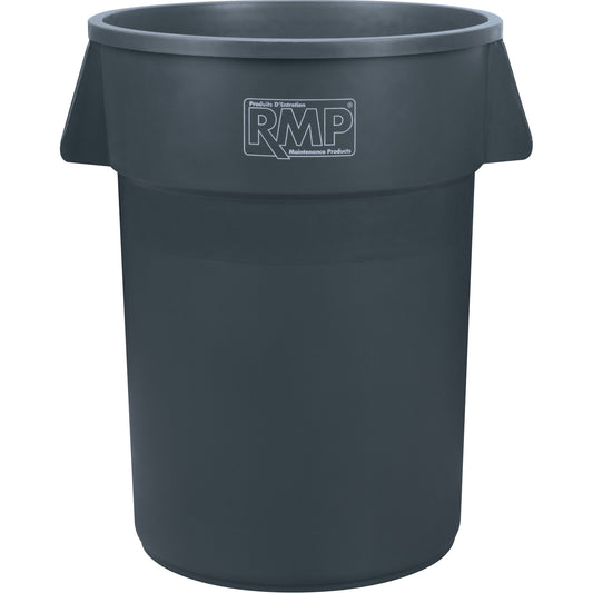 Garbage Bin, Polyethylene, 44 US gal.