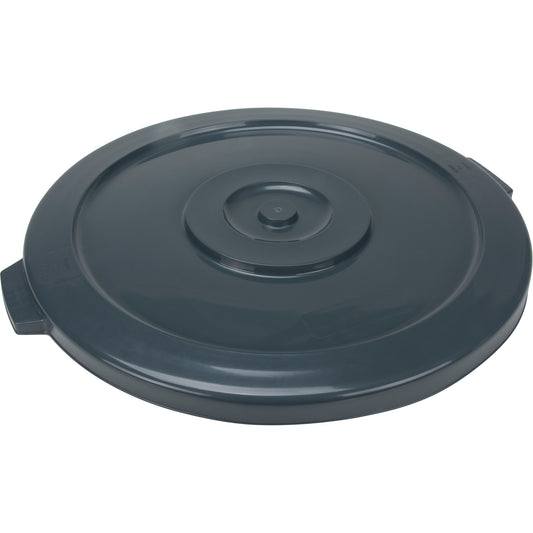 Waste Container Lid, Flat Lid, Plastic/Polyethylene, Fits Container Size: 24" Dia.