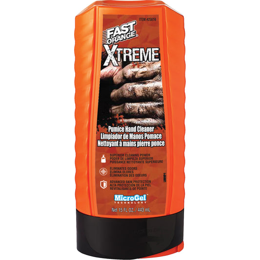 Xtreme Professional Grade Hand Cleaner, Pumice, 443 ml, Bottle, Orange