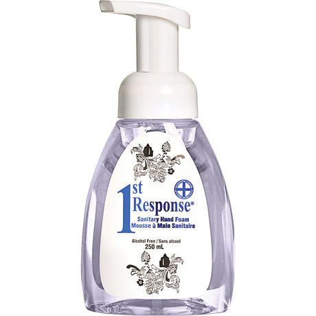 1st Response® Sanitary Hand Foam, Liquid, 250 ml, Pump Bottle, Unscented