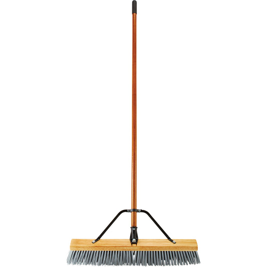 Push Broom, 36", Medium, Polypropylene Bristles
