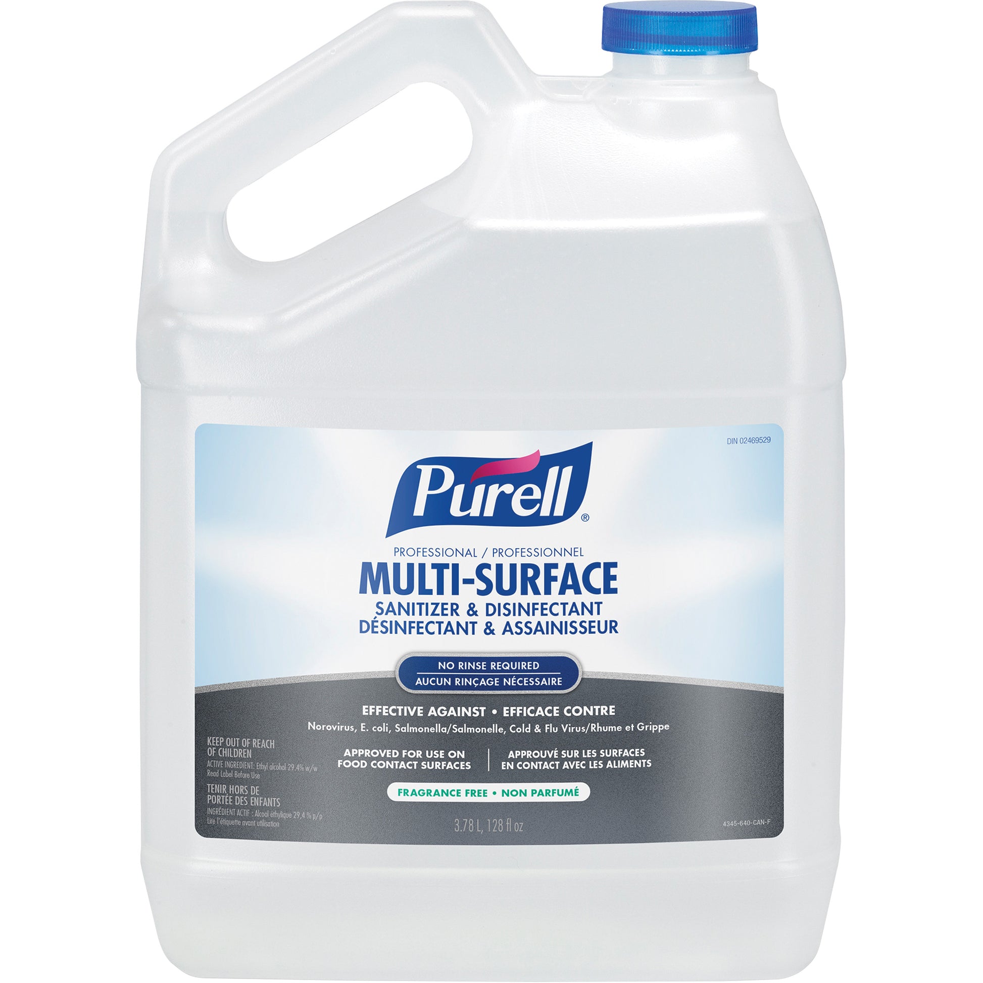 Professional Multi-Surface Sanitizer & Disinfectant, 3.78 L, Jug