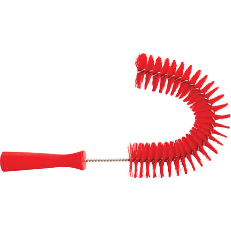 Hooked Brush, Medium/Stiff Bristles, 15-1/2" Long, Red