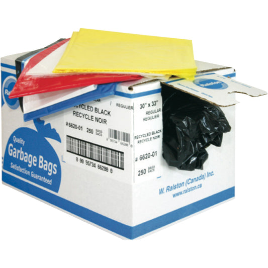 Industrial Garbage Bags, X-Strong, 35" W x 50" L, 1.4 mils, Orange