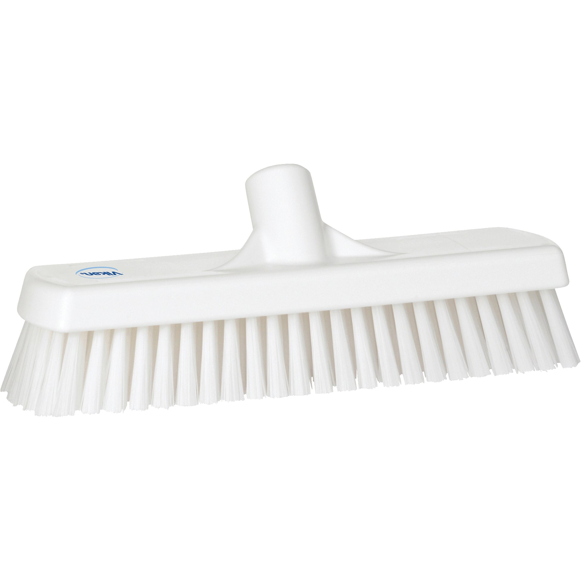 Deck & Wall Scrub Brush, Stiff Bristles, 12", Polyester, White