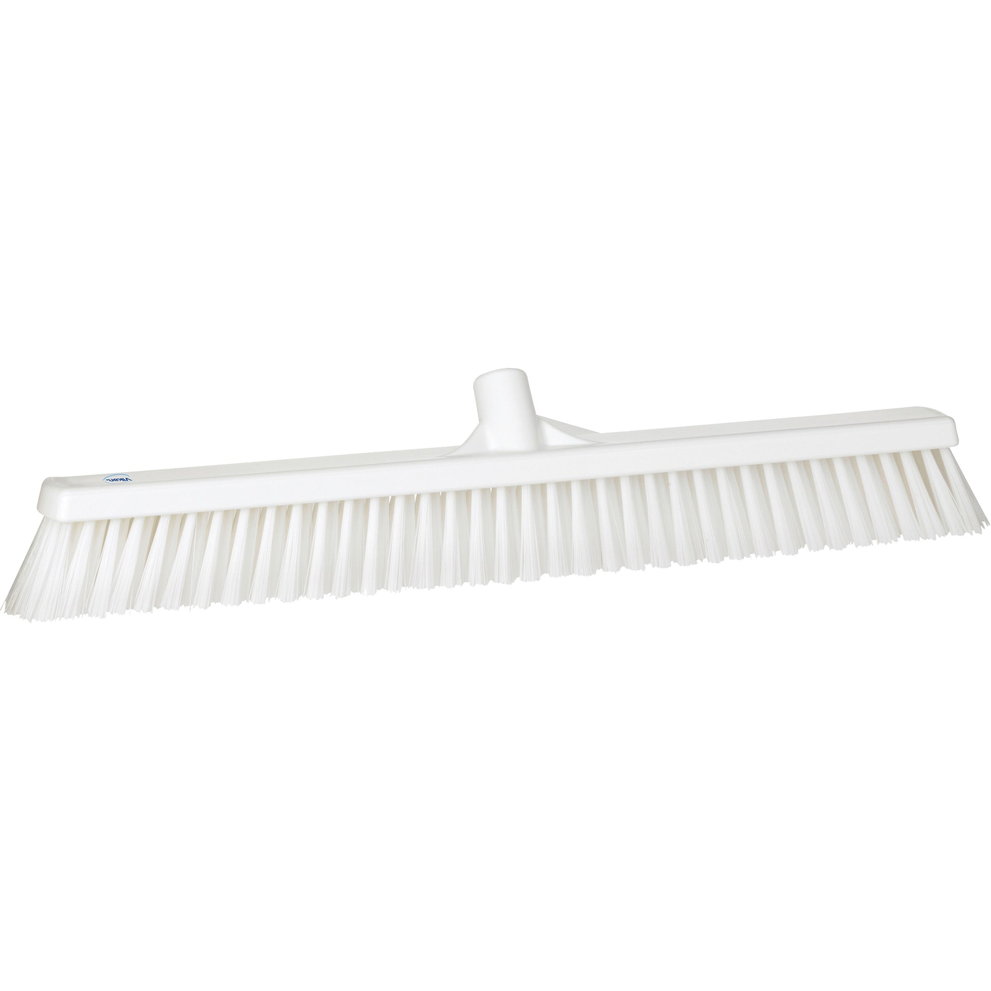 Combo Bristle Push Broom, Coarse/Fine Bristles, 24", Polyester, White