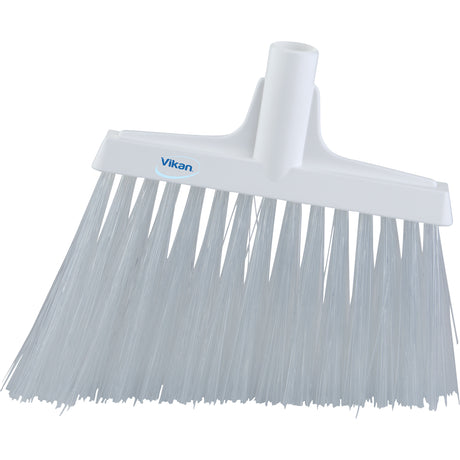 Angle Broom Head, X-Coarse Bristles, 12", Polyester, White