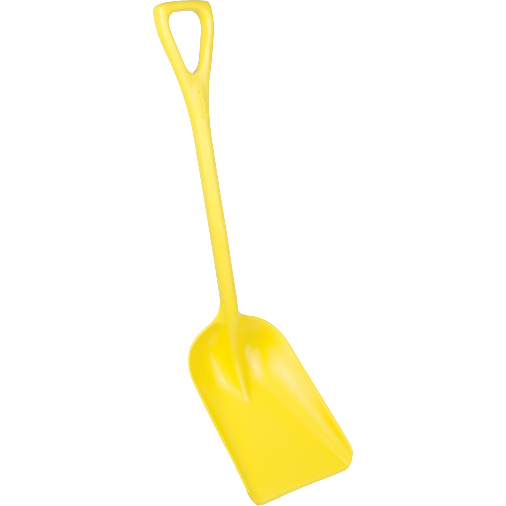 One-Piece Hygienic Shovel, 10" x 6" Blade, 37-1/2" Length, Plastic, Yellow