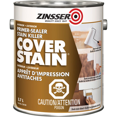 Cover Stain® Oil-Base Primer Sealer, 3.7 L, Gallon, White