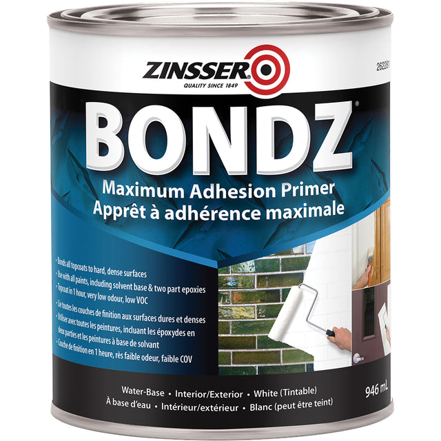 Bondz® Maximum Adhesion Primer, 946 ml, Can, White